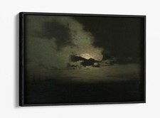 THE HIDDEN MOON, BIRGE HARRISON- FLOAT EFFECT FRAMED CANVAS ART PRINT