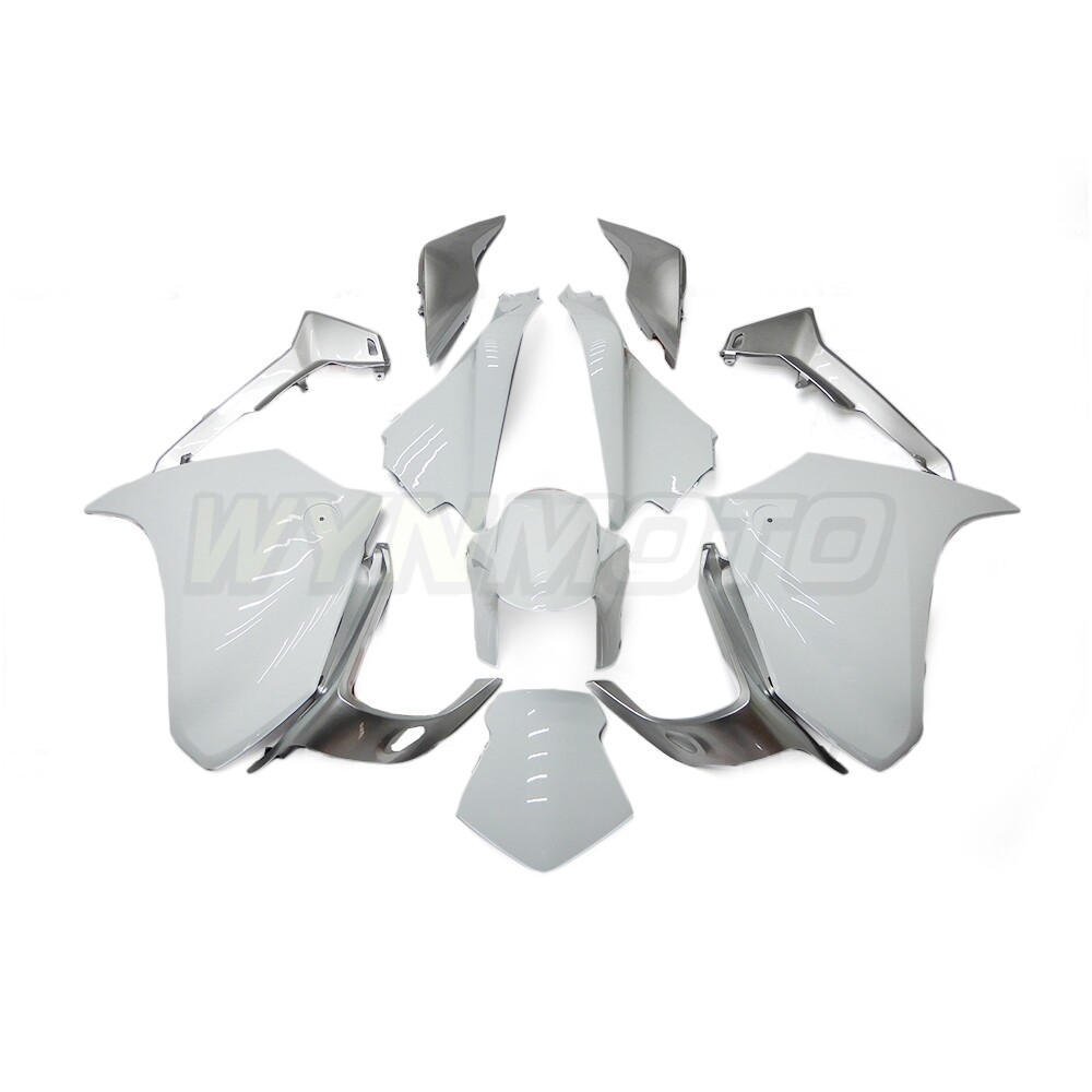 White Silver Motorcycle Fairings for Honda VFR1200 2010-2013 Body Kit