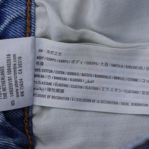 Pantalones cortos de jean para mujer Abercrombie and Fitch de los años 90 talla 25 - Imagen 4 de 5