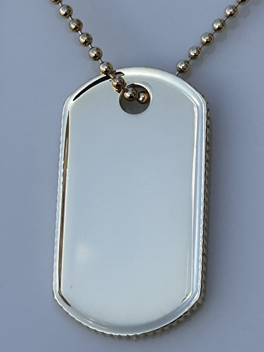 Tiffany SS MAKERS ID TAG PDT 24IN ネックレス Tiffany 1837®:Makers I.D. Tag Pendant in Sterling Silver, 24