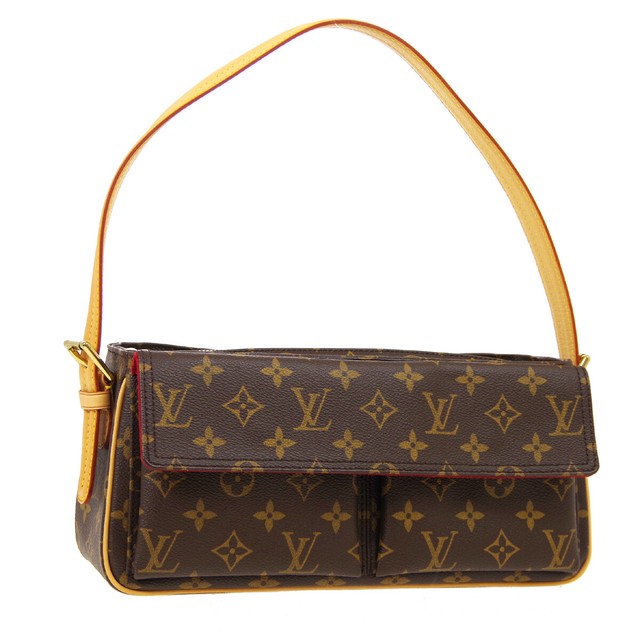 LOUIS VUITTON VIVA CITE MM HAND BAG DU0074 PURSE MONOGRAM CANVAS M51164 S10301