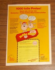 Seltene Werbung HUBBA BUBBA - Deutsche Hubba Bubba Blasmeisterschaft 1981