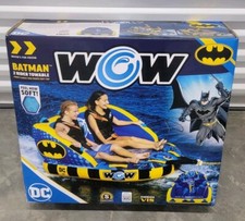WOW World Of Watersports The Batman 1-2 Rider Soft Top Towable High Vis Tube New