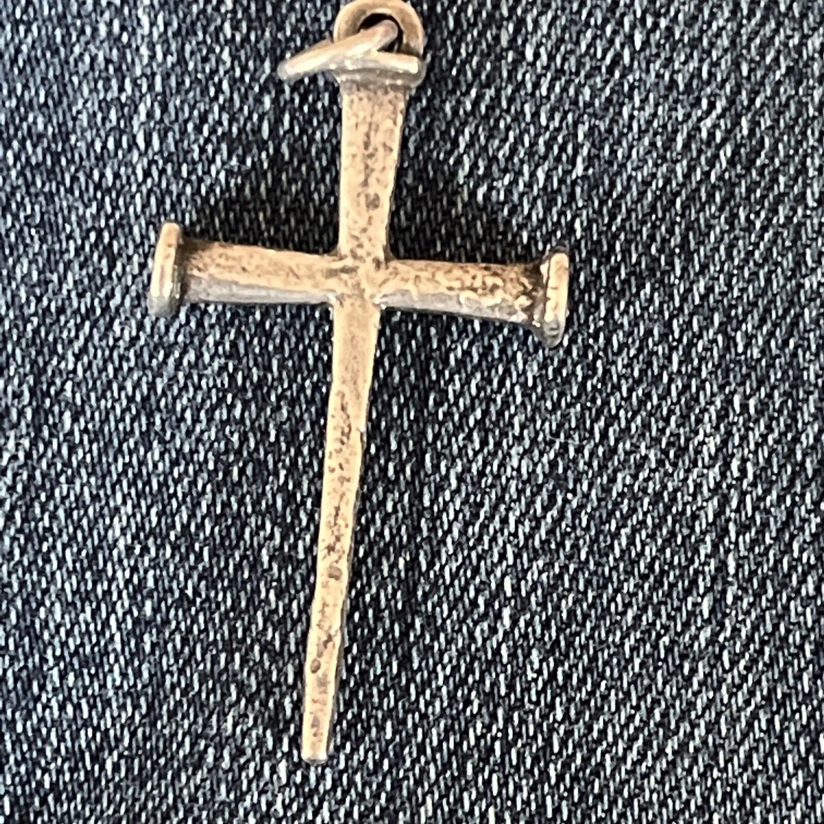 James Avery 925 SS Nail Cross Pendant X Large 1 3 4 Gift Box