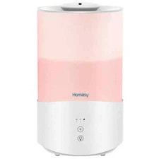 Humidifier Tower  2.5L Cool Mist Homasy 7 Colors  Diffuser Model HM510A - White