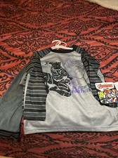 Marvel Black Panther boys 2 piece long sleeve pj set  .size 6/7