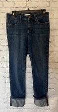Jessica Simpson Mid Rise Straight Cuff Denim Jeans Women's Size 4/27 Blue