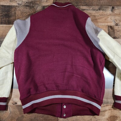 Vintage 50s 60s Lasley Knitting Co. Letterman Varsity Wool Jacket