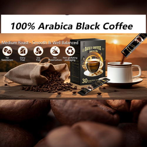 Organic Medium Roast Arabica Instant Coffee 30 Packets (2oz / 60g)– Sugar-Free - Picture 4 of 7