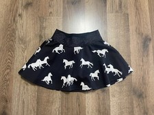 Sonoma Skirt Girls Size 4, Black White, Horsesses, Built in Short