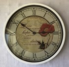 Wall Clock (Love, Hope, Dream) , 9 7/8" Wide, In Working Condition