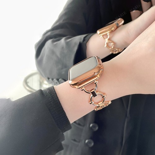 Stainless Steel for Apple Watch Band 44mm Series 9 8 7 Silver Link Bracelet - Picture 6 of 16