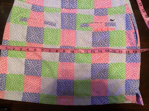 Vineyard Vines Patchwork Golf Skirt Skort Whale Print Tee Holders Women’s Sz 6 - Picture 8 of 10