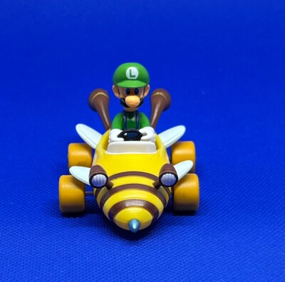 Luigi Queen Bee Honey Queen Mario Kart Pull Back Car Toy Mini