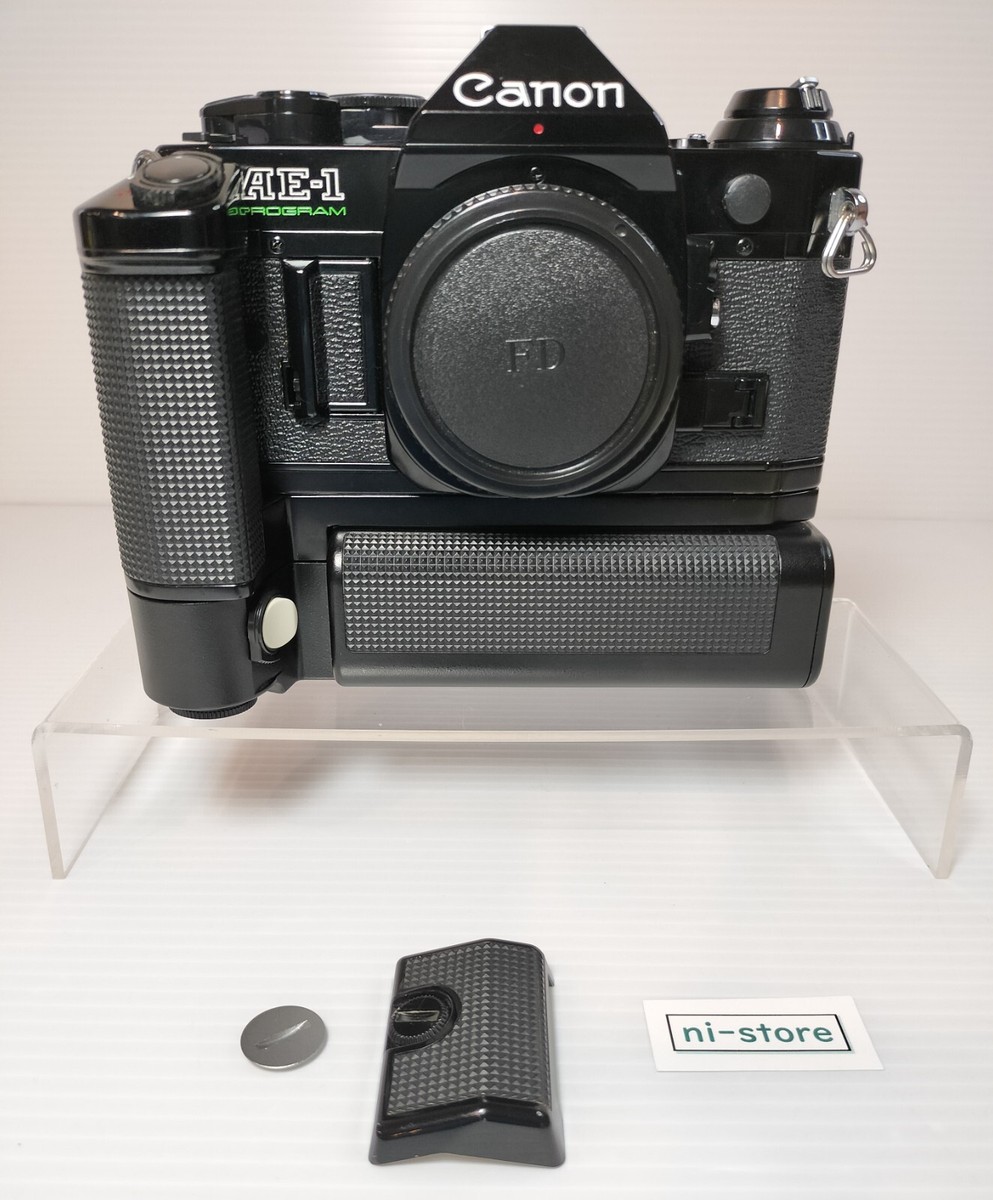 Canon AE-1 Program 35mm Film Camera SLR Body w/ Motor Drive Canon AE-1 Program 35mm Film Camera SLR Body w/ Motor Drive