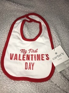 my first valentine's day bib