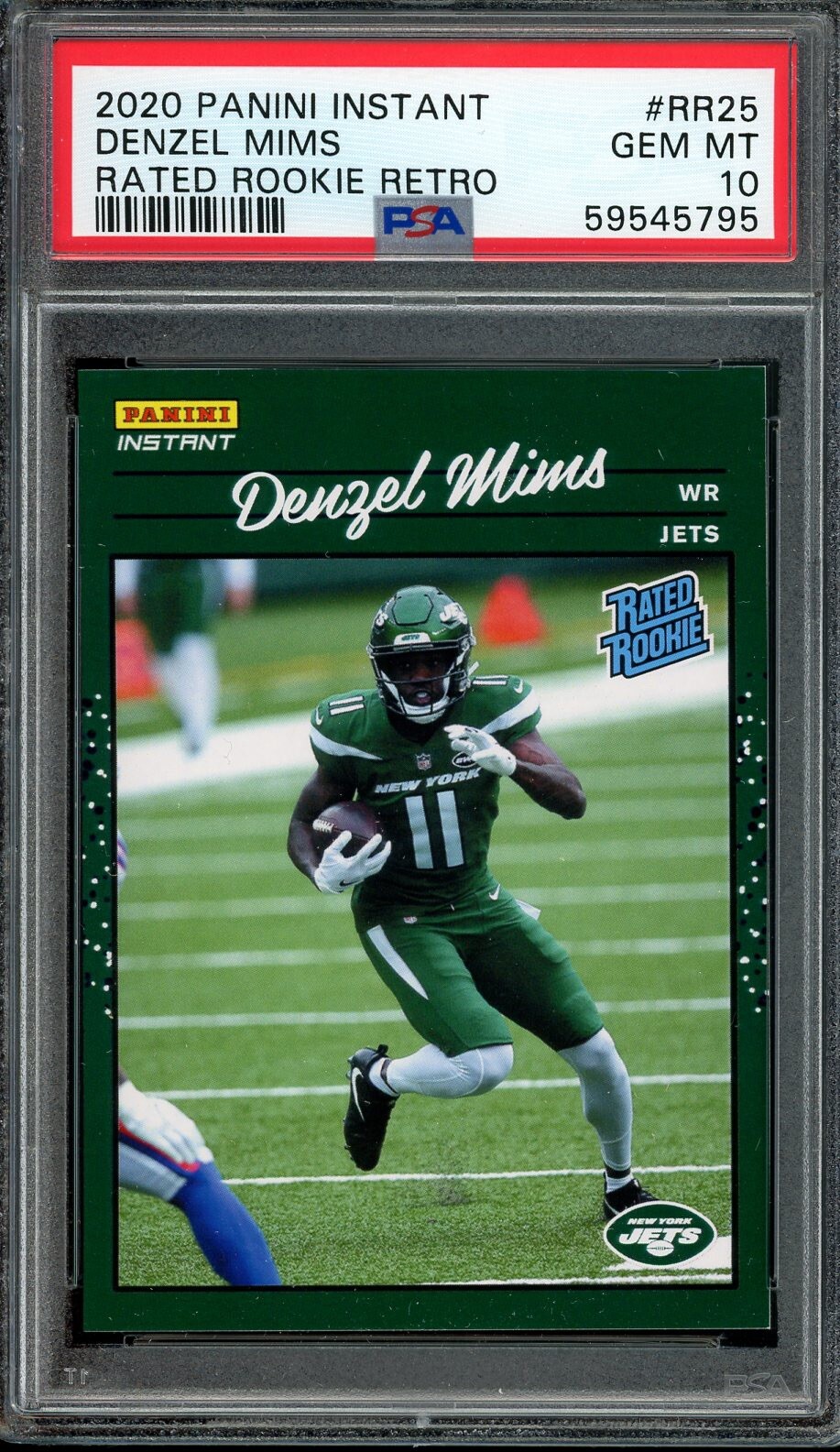 Denzel Mims Panini Instant Rated Rookie Retro #RR25 Base