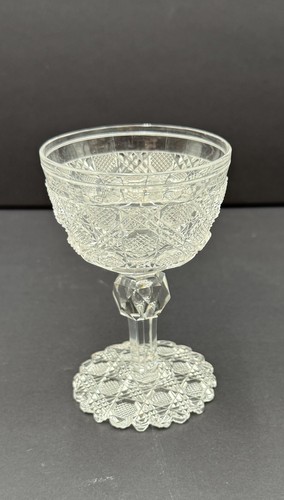 Set Of American Brilliant Glasses Triple Mitered Cane Antique EAPG - Picture 10 of 15