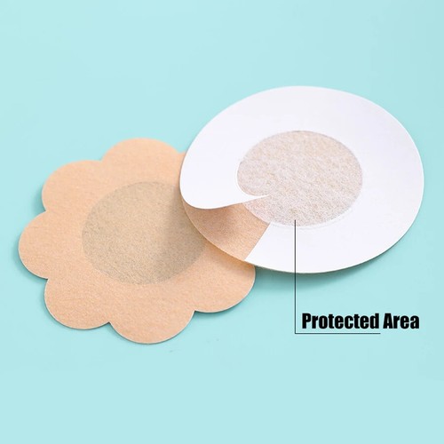 100PC Cloth Nipple Cover Teat Hide Women Disposable Nipple Pasties Breast Patch - Picture 11 of 26