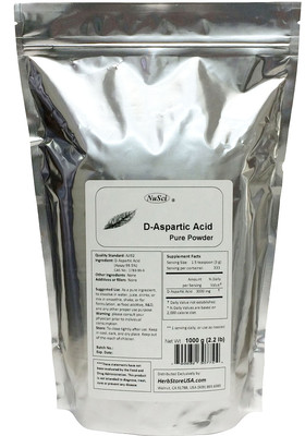 NuSci D-Aspartic Acid DAA 100% Pure Powder 1Kg (2.2LB) Sports energy 