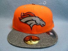 New Era 59fifty Denver Broncos NFL Draft BRAND NEW Fitted cap hat Team Colors