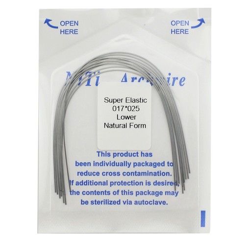 Dental Orthodontic Arch Wire Niti Rectangular Natural Form Upper Lower 10pcs/pk - Picture 8 of 22