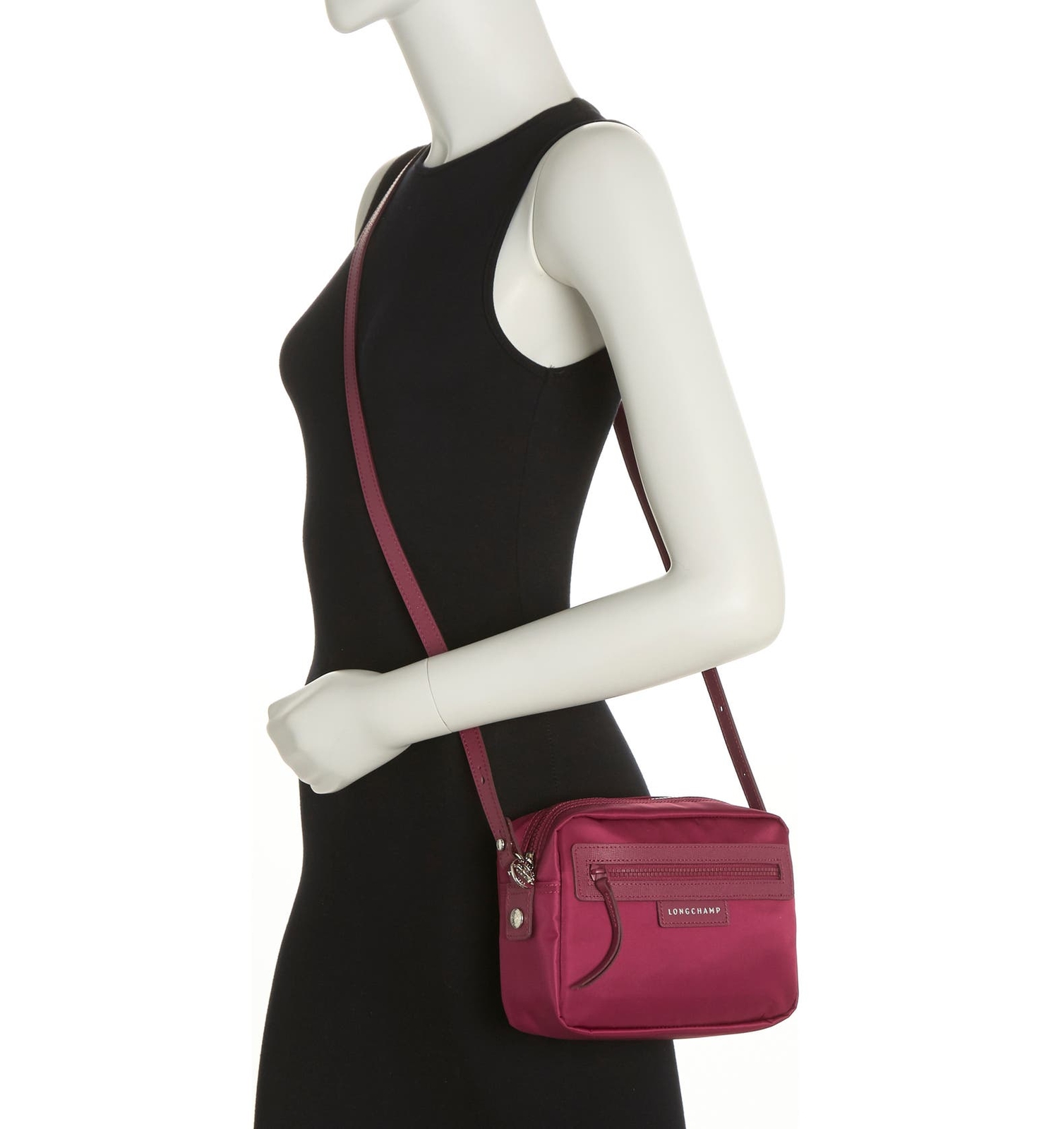 Longchamp Small Leather-Trimmed Le Pliage City Cross-Body Bag