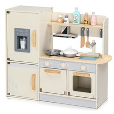 LALAHO Pretend Wooden Play Kitchen Toy, PlayS...