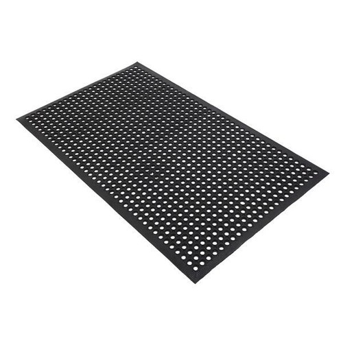 Anti-fatigue Drainage Rubber Hexagonal Mat Non-slip Home Kitchen Industrial 2024 - Picture 2 of 18