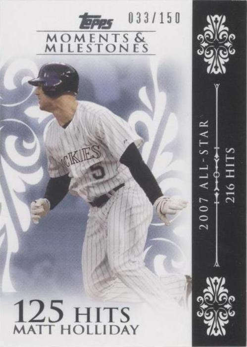 2008 Topps Moments & Milestones - Matt Holliday #125-125 - 1 of 1