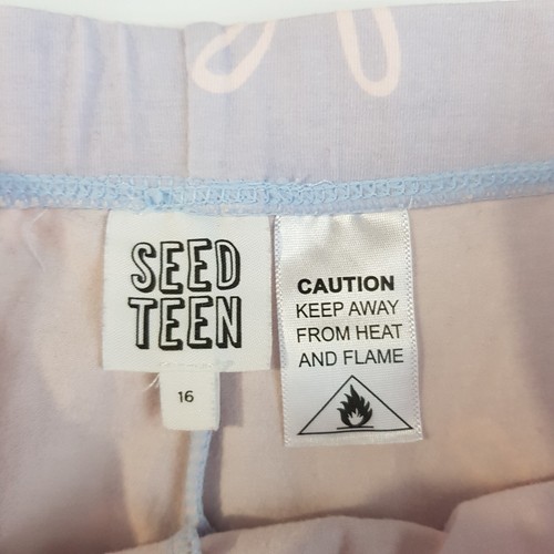 Seed Teen Girls Size 16 Purple Pink Rabbit Print Soft Cotton Sleep Pants PJ Pant - Bild 13 von 15