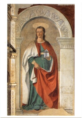 Carte Postale Peinture Tableau Piero Della Francesca Madelaine Musée Florence