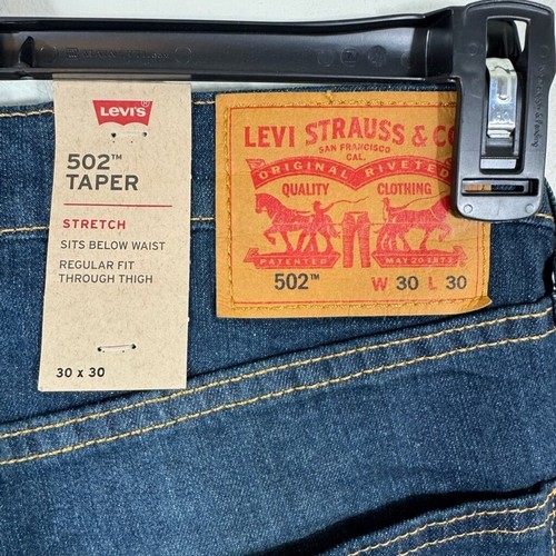 Jeans Levi's Uomo 502 Taper | Taglia 30"x30" | Nuovo con etichette - Foto 4 di 4