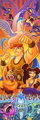 Hercules Disney fine Art Tim Rogerson Signed Lt Ed 195 Print Zero to Hero