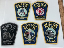 Boston Police Massachusetts Collector&rsquo;s Patch Set All New  condition Full Size