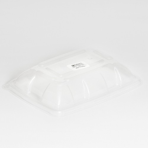 Sabert Clear Dome Lid for 20 oz and 30 oz Takeout Containers, 9" x 6" | 300/Case - Picture 2 of 3