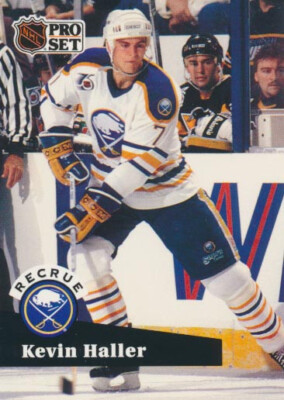 1991-92 Pro Set French #525 KEVIN HALLER - Buffalo Sabres