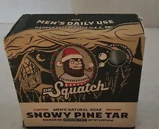 Dr Squatch Limited Edition Snowy Pine Tar Mens Natural Soap
