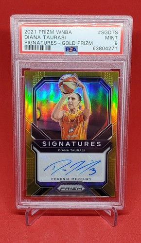 2021 Panini Prizm WNBA Signatures DIANA TAURASI Gold Prizm Auto /10 PSA 9 MT SSP
