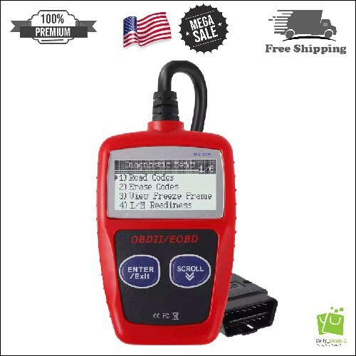 MS309 Automotive Code Reader OBD2 Scanner Car Check Engine Fault ...
