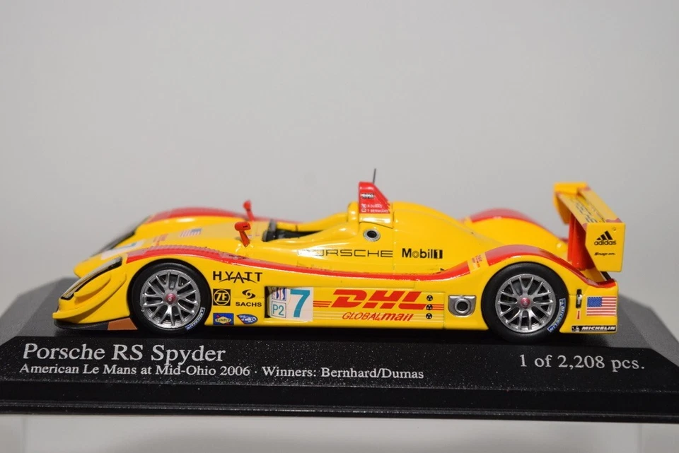 B18 1:43 MINICHAMPS 400 066507 PORSCHE RS SPYDER #7 ALMS MID-OHIO 2006 DUMAS MIB - Photo 3/4