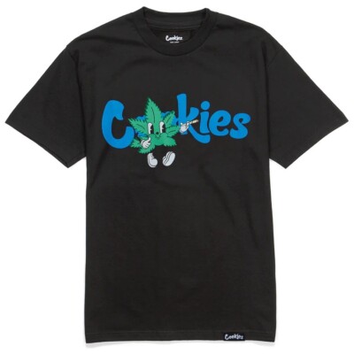NWT Cookies SF Cookies Weed Cartoon T Shirt Black