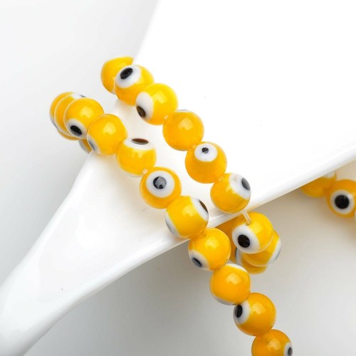 100pcs 6mm Round Millefiori Lampwork Glass Loose Beads lot for Jewelry Making - Picture 5 of 17