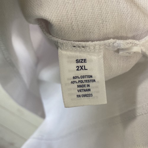 Austin Trading Co Boys School Uniform Polo Shirt Sz 2XL 18/20 White Short Sleeve - Picture 6 of 7