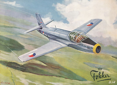 FOKKER S-14 MACHTRAINER - BROCHURE AND PILOT'S NOTES | eBay