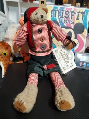READ Vintage Enesco Teddy Tompkins ''Johnny'' Collectible Bear 1997