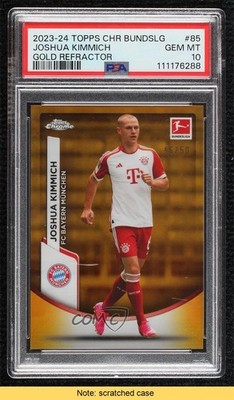 2023 Chrome Bundesliga Gold Refractor 45/50 Joshua Kimmich #85 PSA 10 READ 1o88