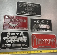 Car Club Plaques