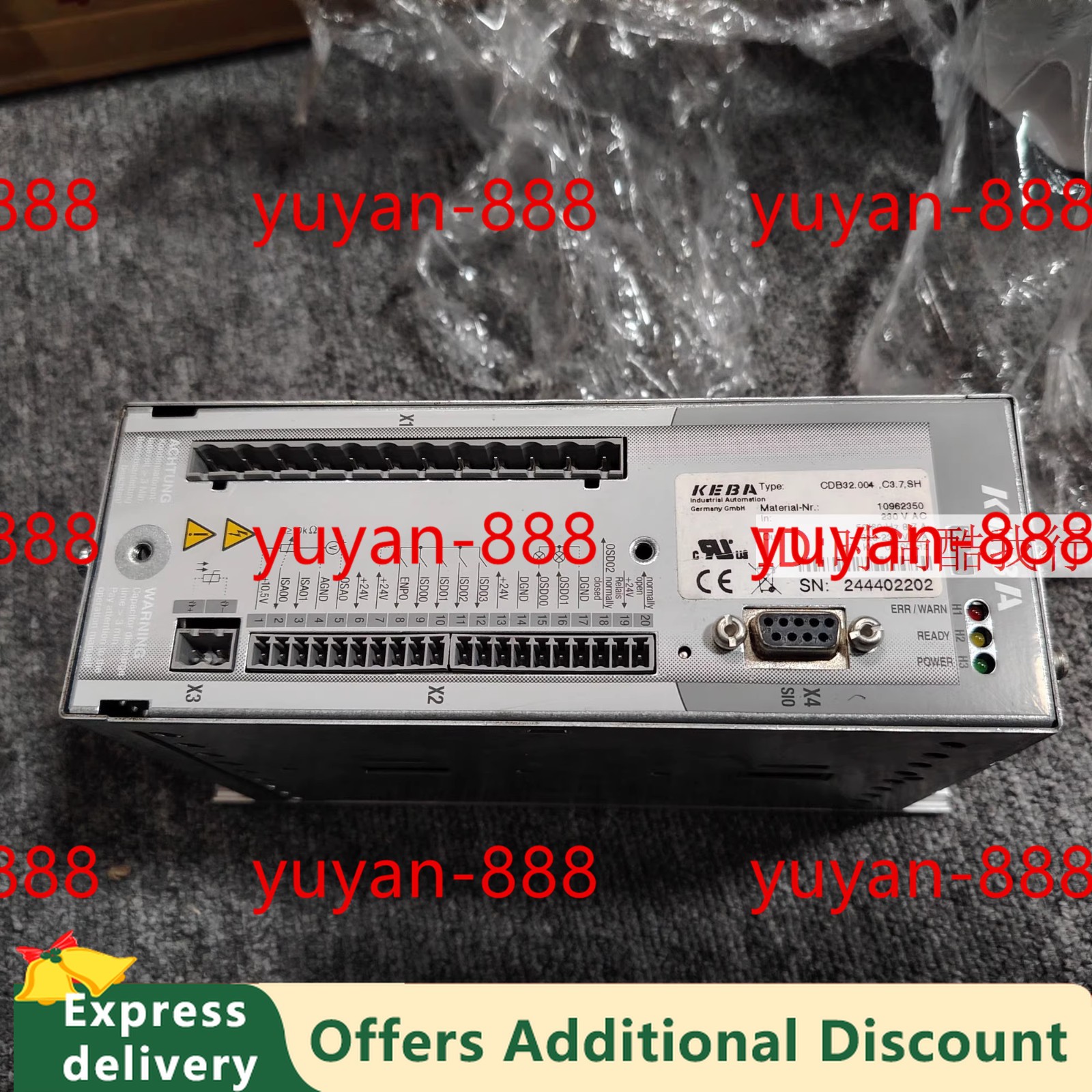 1PC SIEMENS CT KEBA LTI CDB32.004.C3.7.SH SHIP EXPRESS 90days warranty P2436D YL