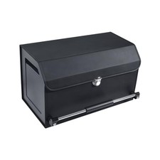 Trunk Organizer for Car with Lid Leather Trunk Organizer Car Organizer Black